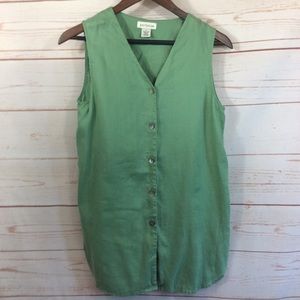Vintage Ann Taylor Button Down Tank Tunic